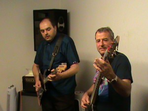 Getting the Funk Out!! Andre Guitar with Alan on Bass doing Nathan East Style Slap and Pop